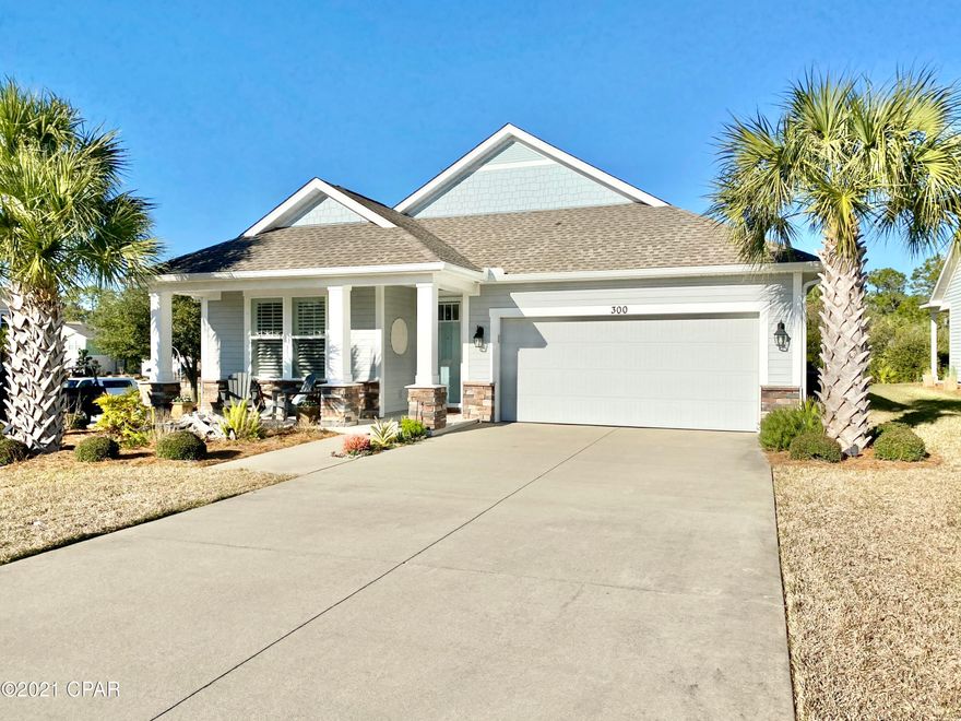 CURRENTLY UNDER CONTRACT, SELLER ACCEPTING BACKUP OFFERS

Whisper Dunes~West End of Panama City Beach

This home, located on an exterior corner lot, offers 3 Bedrooms /2 Full Baths with open floor plan and tons of upgrades.  The spacious kitchen offers a large island with shiplap; custom backsplash; upgraded, soft-closure cabinetry; granite countertops; stainless appliances; and double ovens.  Luxury vinyl plank flooring throughout the common areas and 2 bedrooms, The 2 car garage provides plenty of storage along with full size laundry room with cabinetry and large utility sink.   A large screened porch overlooks your private back yard, the corner lot location offers plenty of privacy with neighbor on only one side.  No yard work!  Lawn care provided by HOA.   

Tasteful window coverings t