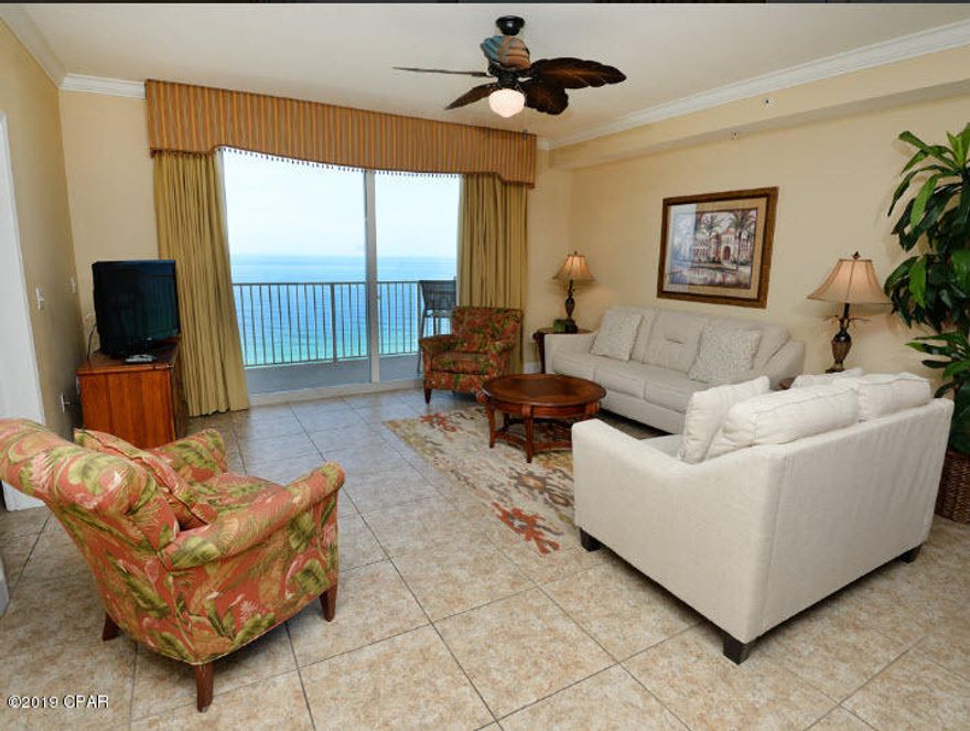 Don't be the ''could've, would've, SHOULD'VE'' when it comes to buying real estate, especially with this beauty on the market! Unit 1905 is a huge 2 bedroom 2 bath 1593 sq ft ''A'' Plan with gorgeous 18-inch ceramic tile flooring throughout and features an open floorplan with incredible Gulf views from the floor to ceiling glass doors in the living/dining area, great for entertaining! The kitchen features granite counters, major kitchen appliances, a walk-in pantry and utility room with an indoor owners storage closet. The gulf front Master bedroom opens up to the balcony access and bay window and features a mater bath with walk-in closet, dual vanity and a garden tub/separate walk-in shower. The very spacious second bedroom is as large as the master bedroom with an attached guest bathroom Plenty of closet/storage space, will make a great investment/2nd home. Don't wait to see this Unit, as now is the time to buy!  Contact us today!