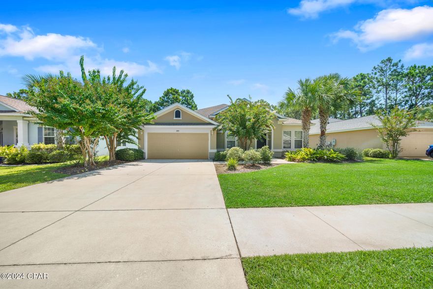 Charming Home in Desirable Palmetto Trace Neighborhood

Located just one block from the entrance and community pool, this beautiful home in the sought-after Palmetto Trace neighborhood offers both comfort and elegance. As you enter the tiled foyer, you'll be greeted by an open formal dining room with 10-foot ceilings adorned with crown molding. The dining room and study are also conveniently located off the foyer.

Step through the grand archway into the spacious great room, where you can enjoy a serene view of the outdoors. The open kitchen features granite countertops, stainless steel appliances, and brushed stainless fixtures, making it a perfect space for cooking and entertaining.

The large master bedroom is equally impressive, with crown molding and 10-foot ceilings adding a touch of sophistication. From the master bedroom, enter a small foyer through another archway to access the luxurious master bathroom. This bathroom boasts a corner garden tub, a separate walk-in shower, and a closet 'to die for.'

A small dog is allowed with approval. A washer is available, and the owner is willing to provide a dryer as well. Please note that the maintenance of the washer and dryer would be the tenant's responsibility. If tenants prefer to use their own washer and dryer, the owner can arrange for the removal of the existing washer.
