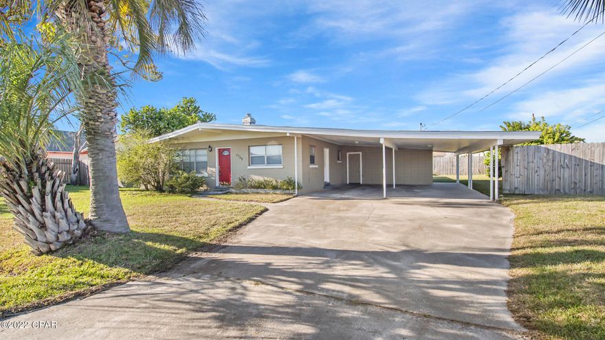 CURRENTLY UNDER CONTRACT, SELLER ACCEPTING BACKUP OFFERS Check out this charming 3 bed / 2 bath block home, centrally located in town, just off of 15th St & East Ave. Home is situated on a large corner lot, with the exterior offering oversized carport, metal roof and fenced backyard. Interior features semi-open floorplan with vaulted ceilings, fireplace, tile flooring throughout the main areas and carpet in the bedrooms. Additional outdoor utility storage available. Call your favorite agent to preview this home today! All sizes and measurements are approximate; Buyer verify if important!