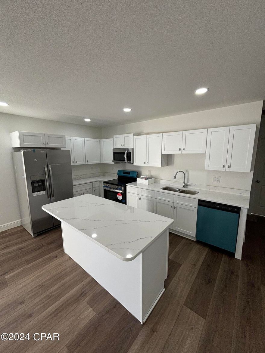 Beautiful new construction property located in a peaceful Panama City neighborhood.This house boast an open concept layout,stainless steel appliances, white shaker cabinets with quartz countertop,lvp flooring throughout the house, walk in shower  tile.Outside you will find a private backyard to storage your RV or boat.located conveniently near schools, shoppings and dining.This home is truly a must-see.Dont miss this opportunity own a fantastic home in a prime location.All measurements aprox,buyer to verify if important.