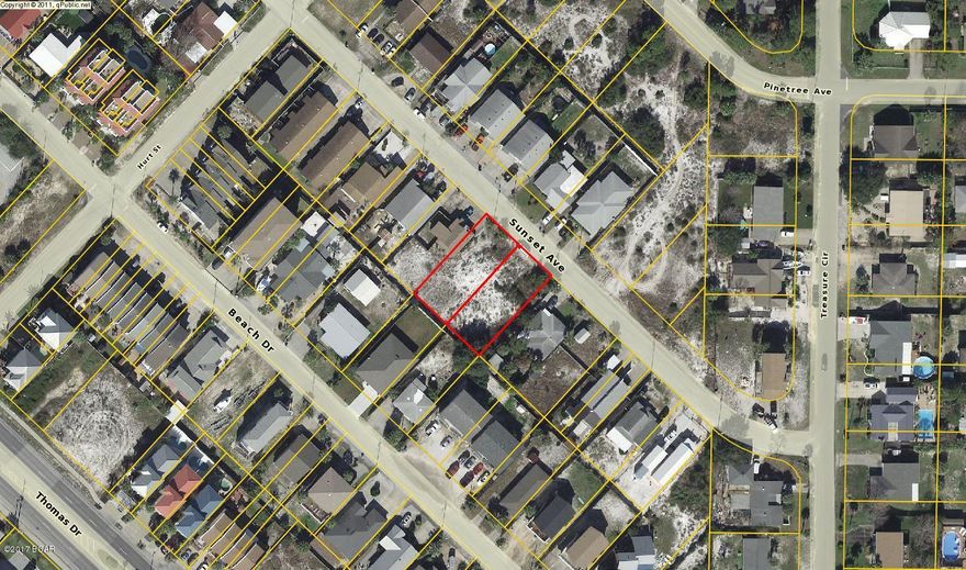 Great opportunity to build your home on this property.  The parcel consist of two lots totaling 100 x 120.  Build on one and sell the other.  Close to the beach and shopping.