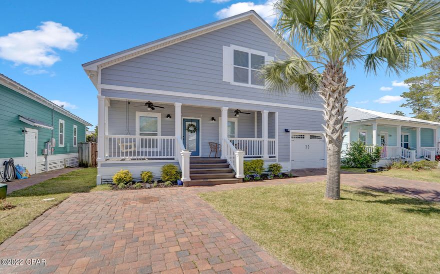 This beautiful beach home in the gated community Paradise Grove is located within a 1/2 mile to the west end beautiful beaches and is coming soon! This home was recently painted a nice blue, has a brand new oversize Pat Green AC unit, brand new luxury vinyl plank flooring, sprinkler system, hurricane shutters, a transferrable termite bond, a nice size pantry, his and her closets in the downstairs master bedroom, separate formal dining, large kitchen, a huge playroom upstairs with two bedrooms on either side and extra large walk-in closets and lots of storage!