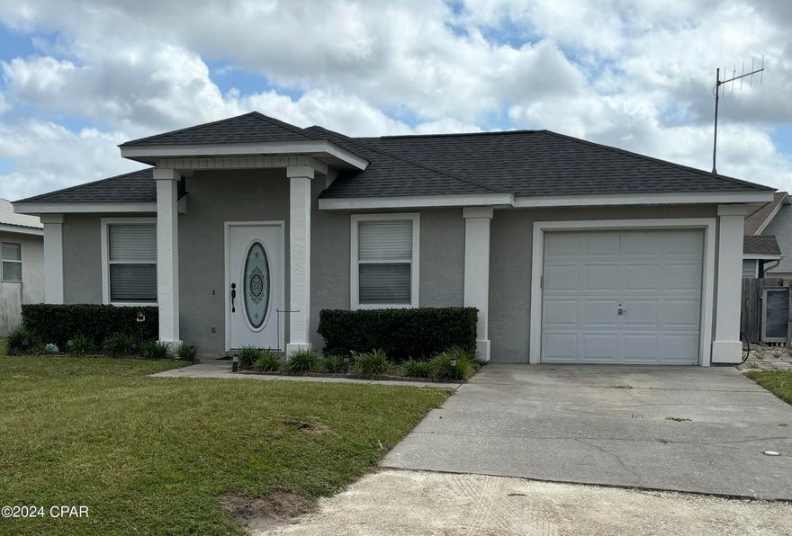 ***MOVE IN READY AND AFFORDABLE!!*** This 2bd, 2ba(with a 1 car garage and additional parking) corner stucco home in the very desirable Venetian Villa community is calling your name. From your front lawn you can see the bay! If today's high interest rates are keeping your buyers from committing, then this is the home for them!!! 2019 roof, 2021 A/C(as per the seller)vinyl plank flooring throughout, open kitchen, breakfast nook, spacious living room(TV stays), double doors from the master bedroom that lead to a screened porch where you can spend your evenings relaxing or your mornings drinking your coffee(mosquito and bug free). I challenge you to find a better condition home in this price range in Bay County...because it doesn't exist! Hurry before this gem gets away!! All information is approximate and should be verified by buyers if important.