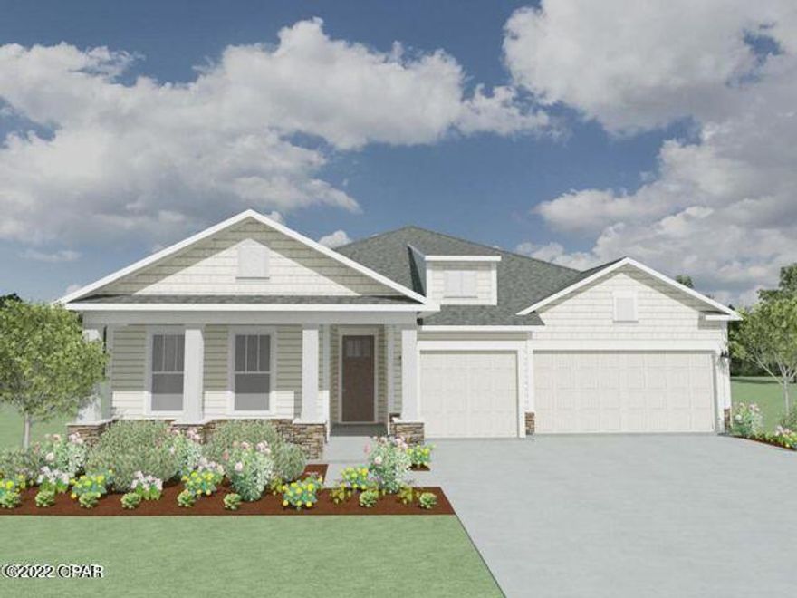 : This is a new construction home to be built. Samuel Taylor Home's Tracewood floor plan. All homes are currently built above hurricane code with 2'x6' exterior wall framing, hurricane tie down rod and anchor system, architectural shingles and higher insulation ratings. Interior standard features include 9 and 10 foot ceilings, tile and carpeted floors, granite countertops, gas stove, microwave, dishwasher and garbage disposal. Upgrade options are available. Please visit the Model home located at 206 Basin Bayou Drive for more information! Excellent opportunity to be in the hottest community on the Beach.