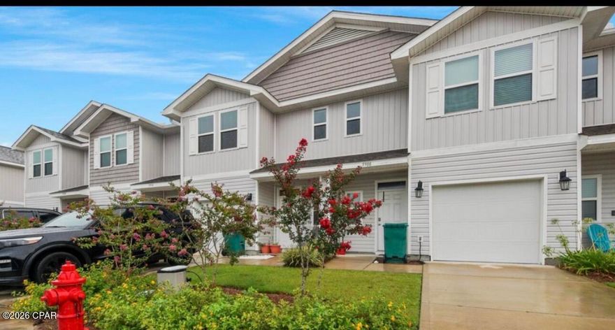 This 3-bedroom, 2.5-bath townhome with a one-car garage is a prime investment opportunity in Sentinel Pointe. With a renter already in place, enjoy immediate rental income with minimal hassle. Property Features: Spacious Layout: Three bedrooms, 2.5 baths, and an attached garage. Modern Appliances: Includes stove, refrigerator, dishwasher, and built-in microwave. 

Low-Maintenance Living: HOA covers lawn care, exterior maintenance, garbage pickup, and access to the community swimming pool. Prime Location: Conveniently near shopping, fitness centers, Tyndall Air Force Base, Eastern Shipyard, hospitals, and coffee shops. A hassle-free investment property in a high-demand rental area!