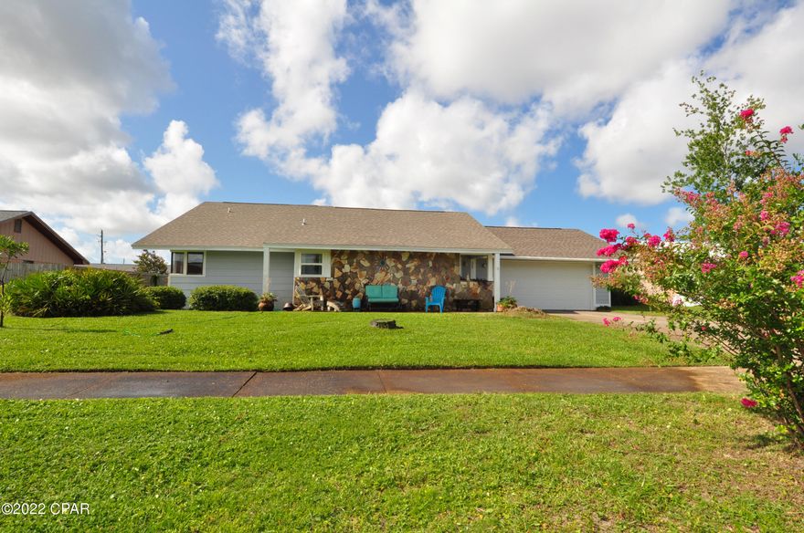 CURRENTLY UNDER CONTRACT, SELLER WILL CONSIDER BACKUP OFFERS.  -  SELLER SAYS TIME TO SELL!  So many upgrades in this Belaire Estates home, all you do is move in!  This 2BR/2BA home has a 2019 roof, new flooring in the Great room, & the kitchen makeover included new soft-close cabinets, stainless-steel appliances, & a custom tiled backsplash.  You'll love the built-in bookcases & entertainment center in the living area & a stone-faced fireplace highlights the back wall.  There is a large screened porch off the back of the home perfect for dining al fresco & the fenced backyard is roomy, ideal for your children & 4-legged fur babies to romp & play safely.  This is a fantastic neighborhood with sidewalks, a community park & you're just minutes from schools, shopping, dining & more! All info approx. HOUSE NEXT DOOR HAS JUST RECEVIED PERMITS FOR RHAB PER CODE ENFORCEMENT!