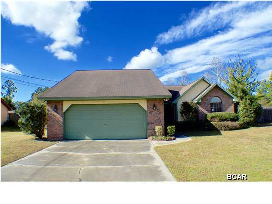 Bring the whole family and check out this spacious 3 bedroom 2 bath home on a huge 150x100 lot. Step inside and be taken aback by the possibilities that come to mind with this home. Nestled away in a well-established Lynn Haven neighborhood, this wonderful home has good bones and great space all that's missing is your personal touch to make it truly yours. This home is located in a central area close to shopping, hospitals, grocery stores, and schools. All of the rooms are large, giving it a very open and airy feel. The cozy kitchen has stunning granite countertops and is centrally located in the house. A few steps away from the large Florida room is a fully fenced backyard pool/patio area which also features a 16x32 Gunite in-ground pool with a trickling waterfall fixture. Not impressed by the pool deck yet? That's okay, go check out the pool side bar. The spacious master bedroom also has access to the pool deck. This hidden gem is an ideal home to raise a family. Must-see!! Don't miss out on this unique opportunity! Age, Square Footage, and room sizes approx., if important please verify.