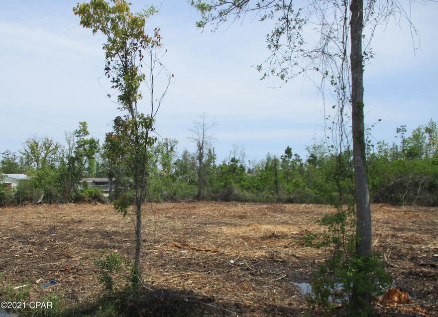 Awesome Price for .37 acres in growing Callaway Florida. Great opportunity for someone wanting a large lot for a big house or build 2 or 3 townhomes for rental income! This home site is close to Walmart and shopping and just minutes to Tyndall Air Force Base. Lot has been partially cleared and survey is available. You can also buy an additional 4.82 acres that joins this parcel. See Survey in pictures. Please confirm measurements and what you can build with building dept. Call with questions!