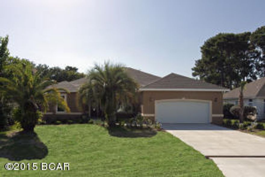 New Construction in the Community of Palm Bay on Panama City Beach. This home features 4 bedrooms with 2.5 bathrooms, split floor plan with a nice large open living area. Home includes hardwood flooring, Porcelain Tile in the Kitchen and bathrooms, Crown Molding throughout whole house, Granite counter tops in the Kitchen and bathrooms. In the Master Bathroom you will find a large walk in shower, Garden Tub, double vanity and a Closet the size of another room! This house has all the upgrades you are looking for in a new home. this home also features a very large covered patio in the back yard and will be completed with an awesome landscape plan. Call for details.