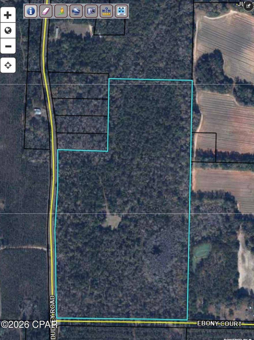 Very nice tract of land in North Jackson County.  Property Appraiser has it listed as 40.17 acres of timber and 4 acre hardwood swamp land.  Great tract for hunting or building your dream home with plenty of room for animals and trails.  Comes with paved road frontage on Dudley and Holy Neck.  This is a MUST SEE!!!!!!