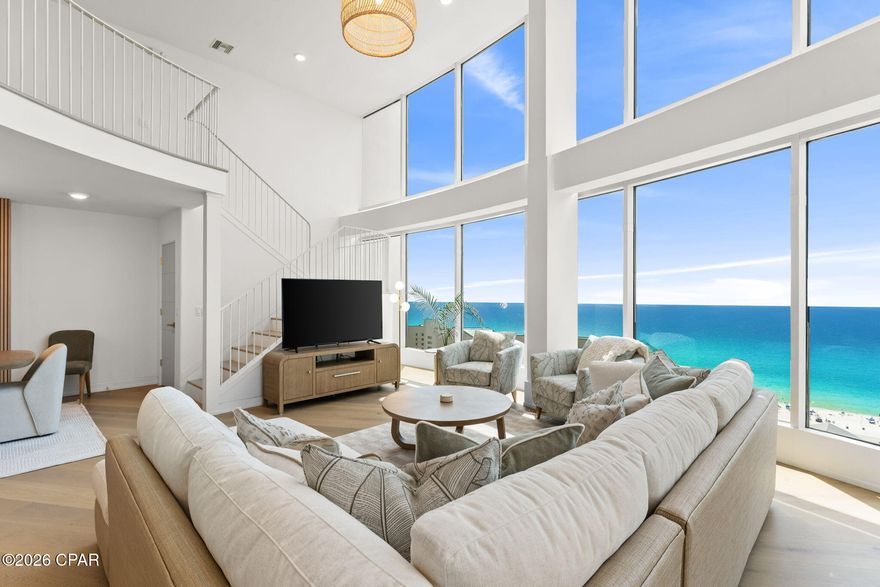 Welcome to Laketown Wharf's newest luxury residence -- a rare new construction condo in the heart of Panama City Beach! This stunning 5-bedroom, 4-bathroom condo offers over 2,700 square feet of refined living space, perfectly blending coastal style with modern sophistication.
Built in 2025, this residence offers peace of mind for years to come, featuring steel framing, all-new mechanical systems, and high-end finishes throughout. Step inside to discover engineered white oak flooring, custom white oak cabinetry, and quartz countertops that elevate every space. The open-concept design creates a light-filled, airy atmosphere--perfect for entertaining or unwinding after a day at the beach.
Enjoy expansive 20-foot windows with breathtaking Gulf views, bringing the beauty of the coast right into your living space.
This residence is fully furnished and thoughtfully designed, making it completely turnkey and ready for immediate enjoyment--whether as a high-performing short-term rental or your own private second home by the beach.
Residents and guests enjoy Laketown Wharf's exceptional resort-style amenities, including:
• Five sparkling swimming pools
• A state-of-the-art fitness center
• On-site dining and shopping
• Direct beach access
• Covered parking and 24-hour security
Whether you're seeking a luxury beach retreat, a proven income-producing property, or a spacious full-time residence, this home offers a rare combination of style, flexibility, and investment potential in one of Panama City Beach's most desirable communities.
Don't miss the opportunity to own a brand-new, fully turnkey residence at Laketown Wharf -- where modern luxury meets effortless coastal living.