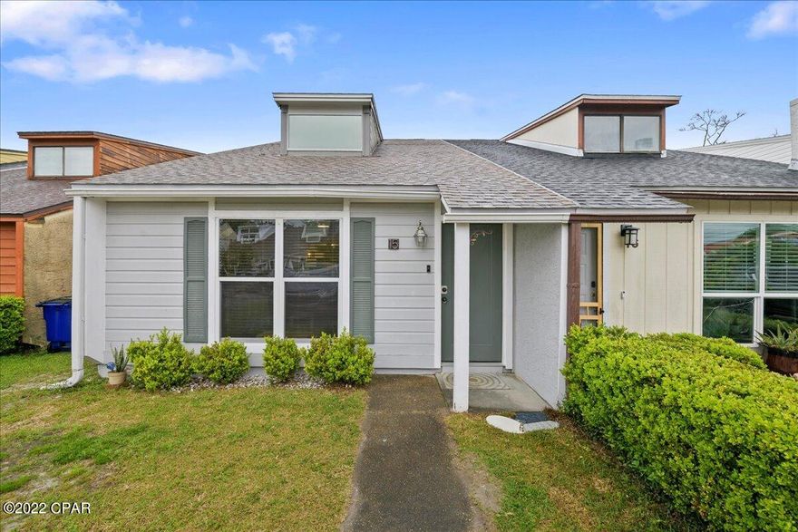 Move in ready & located close to schools, shopping, & less than 5 mins to St. Andrews & Gulf Coast State College. This lovely updated townhome offers an open floor plan & has an electric fireplace, LVT flooring on the first floor, newer carpet on the second floor, updated kitchen cabinets w/ soft close cabinet doors, waterfall edge quartz countertops, & stainless-steel appliances. The laundry room has a built-in folding table & cabinet for storage. The 3rd bedroom upstairs would make a great office space or playroom. The back porch is covered & is a great place to sit while you watch the kids play. In the fenced in backyard, you will find a shed that conveys with the property & an orange tree, lemon tree, crepe myrtle, & gardenia. On the backside of the fence there is a gate so you can access the property from Molitor Ave. No HOA.