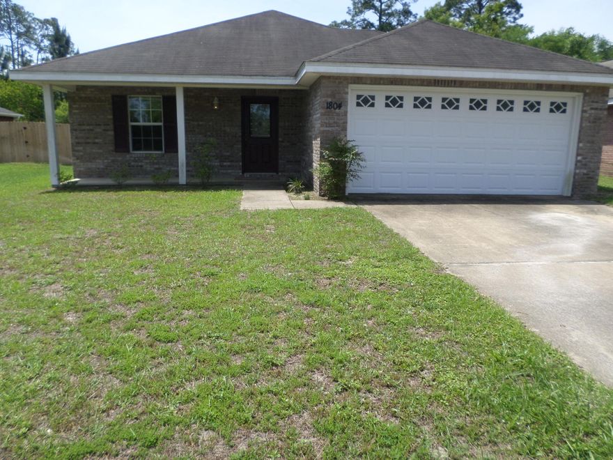 This home is a 3 bedroom 2 bath in Lynn Haven. It features a two car garage and a fenced in backed yard. All property sizes and ages are approximate, please measure and/or verify if important. School assignments are subject to change, please check with Bay County for most accurate information. Deposit is the same as the rent.