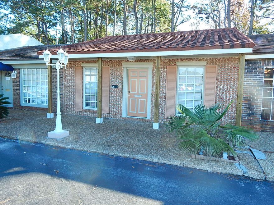 Centrally located office space with 23rd St visibility and plenty of parking. THE RENT INCLUDES WATER, SEWER, AND GARBAGE. NO CAM CHARGES ALL YOU PAY IS UTILITIES and Monthly Sales Tax on lease. This unit is nicely laid out with 4 individual offices and a great reception area with built in cabinets for storage. There is a private entrance through the back from additional private parking. His and Her Bathrooms, and a small break room with sink. Great value for a 23rd st address. All lease pricing information and availability subject to change verify with owner.