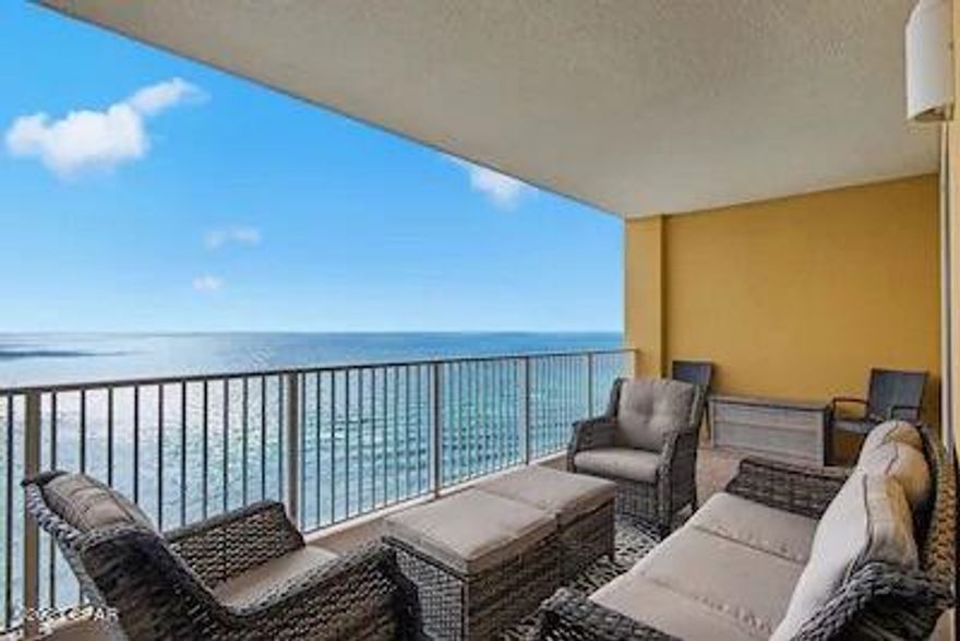 GORGEOUS FULLY FURNISHED TURNKEY PENTHOUSE UNIT! This is your rare opportunity to own a beautiful penthouse condo on the desirable West End! Comes with PARKING SPACE on the 2nd floor.  Couches, microwave, dishwasher and patio furniture replaced last year. Also painted 2022, Enter the huge gulf front balcony from the great room & one of two master suites to overlook the emerald & turquoise waters of the Gulf! Tropic Winds has a heated, indoor/outdoor pool, hot tub, charcoal & gas grills, gulf front picnic areas, exercise room, steam room, sauna, & much more! 2023 Beach chair fee has already been paid which includes two reserved beach chairs. A value of $1,200 for the season!  Only 10 mins away form 30A and dozens of Shops and Restaurants.