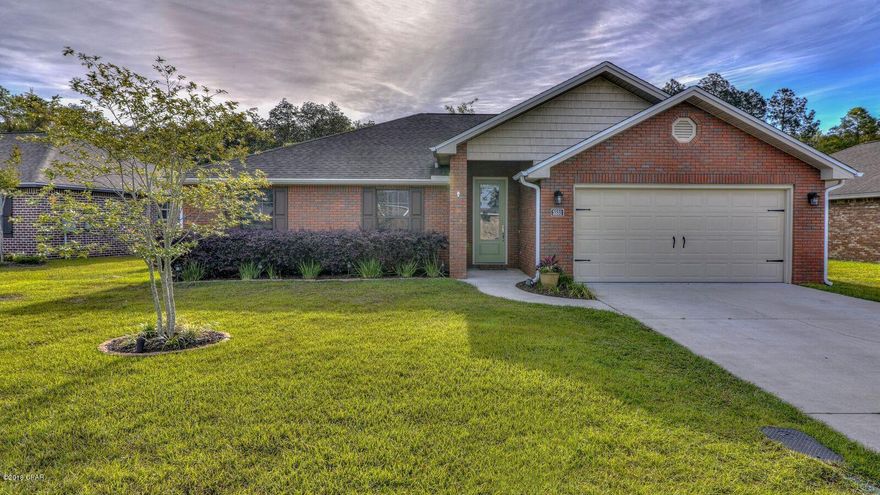 Don Miller Construction built this ''Beauty'' and it was once featured in the Parade of Homes for a reason. The Sellers have updated the flooring recently and you are sure to fall in love with all the great features in this brick home. A fenced in yard, double garage, covered patio, fireplace, trey ceilings, and split floor plan make this one check a lot of the wish list boxes. This is a very popular neighborhood in the Lynn Haven tax district- Military members and other fine folks make great neighbors. Check it out!