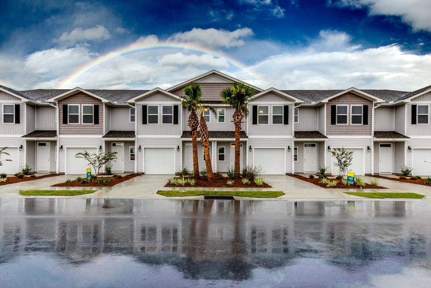 Welcome to Sentinel Point. This new townhome complex is located just minutes from Tyndall Air Force Base. As you enter this townhome you find quality paint throughout with orange peel textured walls. Downstairs you will find vinyl plank flooring and the kitchen has a breakfast bar that looks out to living area and recessed panel cabinetry. The appliances include a microwave, stove, and dishwasher. Upstairs you will find plush carpet in each of the bedrooms and a laundry room. The master bedroom has a walk-in closet and the bath has a shower only. The additional bathroom has a shower/tub combo. The countertops are laminate in the kitchen and bathrooms. Owners enjoy the added benefits of a homeowners association that includes a pool area, additional common area throughout, and landscaping. Pictures, photographs, floor plans, elevations, features, colors and sizes are approximate for illustration purposes only and will vary from the homes as built. Home and community information including pricing, included features, terms, availability and amenities are subject to change and prior sale at any time without notice or obligation. For Move-In/Completion Estimates: Ready dates are estimates only. Timing of completion of construction and buyer move-in are subject to contingencies contained in home purchase agreement and governing jurisdictions issuance of a certificate of occupancy, and may change due to forces majeures and other delays or disruptions outside the reasonable control of D.R. Horton, Inc.