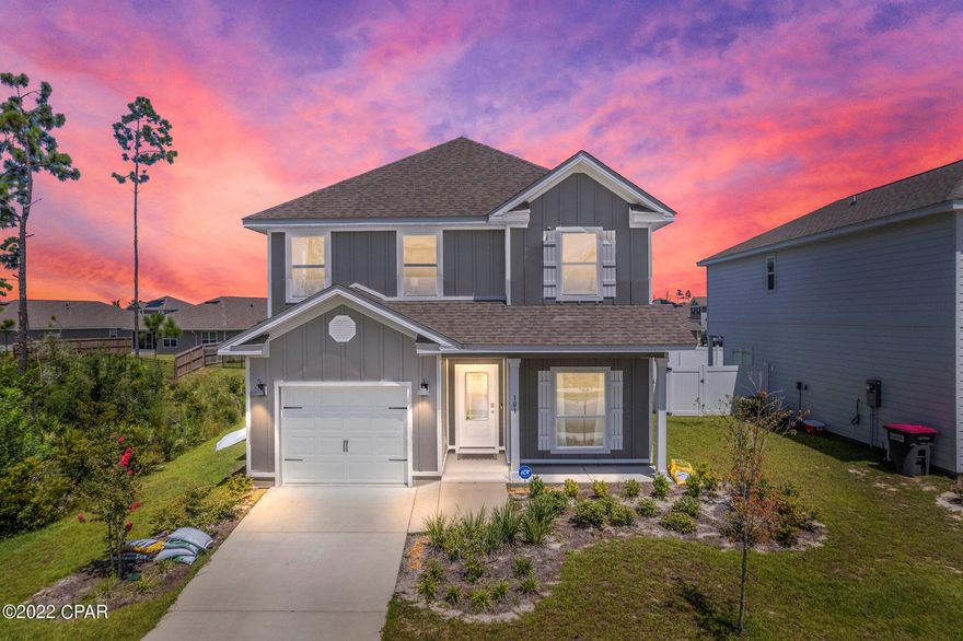 This is a beautiful four bedroom, three and one-half bath home. It is located inside the beautiful Bridge Harbor Subdivision. Back yard is fenced, LVP floors in all common areas, bedrooms have carpet. Large front porch to sit and sip coffee to see the sunrise. Covered back patio for entertaining and watching the sunsets. Gated Community pool and access to East Bay. Must See!!