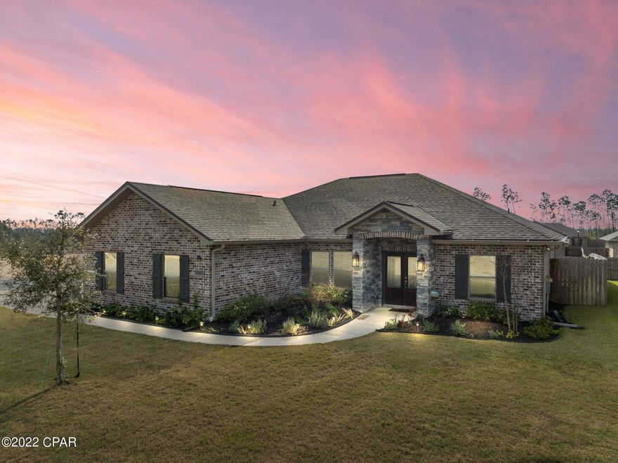 CURRENTLY UNDER CONTRACT, SELLER ACCEPTING BACKUP OFFERS Beautiful ALL BRICK home in Cedar Park. Enter into a Large Foyer, to the left you'll see an Office/Flex room w/French Doors. Great Room features an open floor plan to Kitchen, a Stacked Stone Fire Place w/10ft ceilings. Kitchen features a large island w/ a breakfast bar an slide out shelves. The kitchen pantry is located in the mud room off the SIDE LOAD GARAGE where there's a 1/2 bath. Pocket doors are located throughout home. The large utility room has cabinets and a DOG WASH STATION! Grand Master Suite features a garden tub, dbl vanity, sep tilled shower, large walk-in closet. The covered back porch has an uncovered side pad for your grill and privacy fence w/ dbl gate. Enjoy the garden, grow your own veggies or cut flower garden.