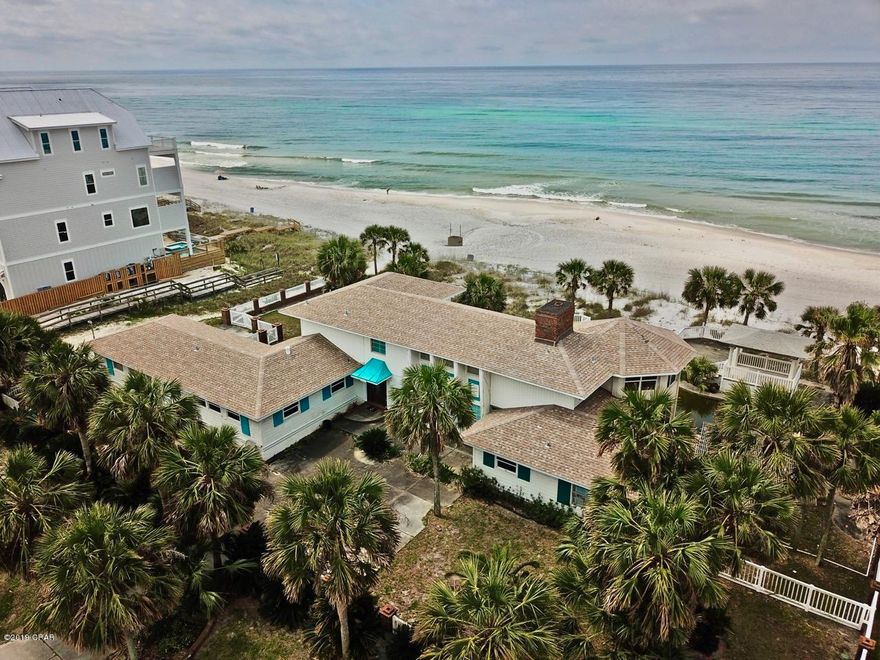 SELLER SAYS BRING ME AN OFFER! 150 feet of beach front property  on the desired west end of Panama City Beach!



Height Restrictions- 45 feet  (4 stories High) 



Lot can be divided into four- 37.5 foot lots if desired. 



Not many gulf front properties like this left on the west end PCB.

The views are spectacular and the location is perfect along with 250 feet of rigid enforced concrete seawall. Close to Pier Park, Inlet Beach, Rosemary Beach and just 10 to 15 minutes from Florida's International North West Airport.     The potential of this 5 bedroom 4.5 bath home sitting on 150 feet of beach front with 105 foot of depth is endless!

Room sizes to be verified.