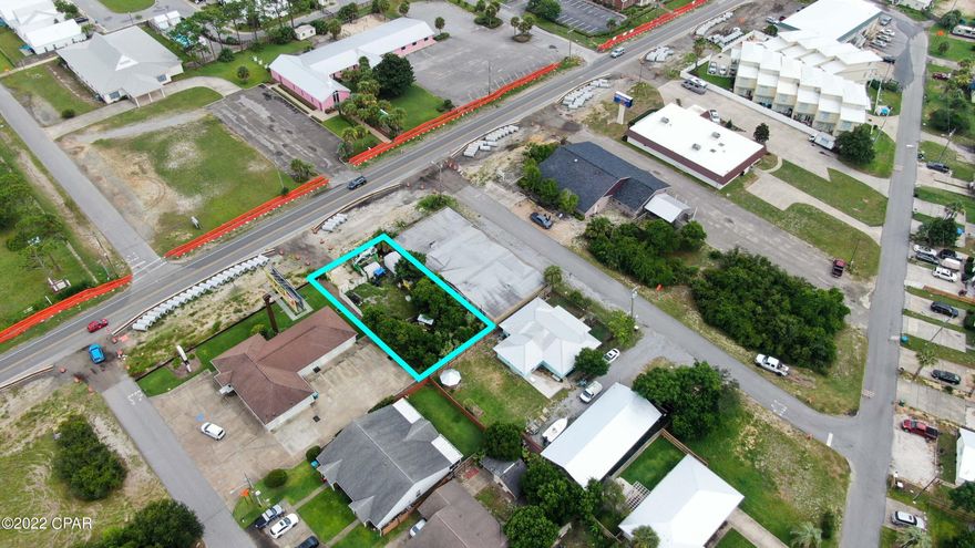 55' x 120' lot on S Arnold Rd. Located in the heart of Panama City Beach, zoned CH commercial high intensity in the middle of a large redevelopment project that is widening the road, bringing sidewalks, landscaping, lighting and underground utilities to make this one of the nicest corridors in town.