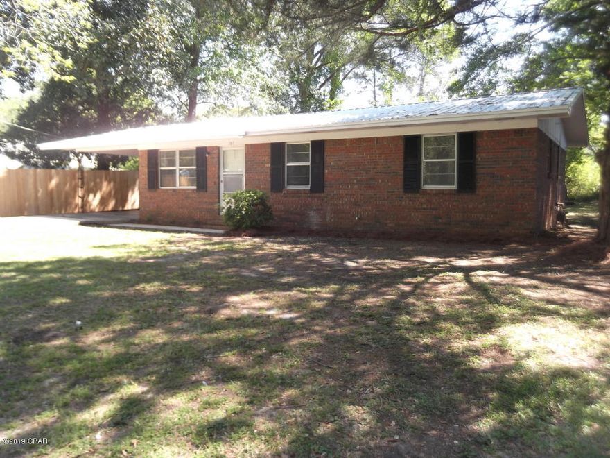 CURRENTLY UNDER CONTRACT, SELLER ACCEPTING BACKUP OFFERS. Updated and ready to go! This 3/1 brick home in the city limits of Chipley offers a open kitchen/dining area with plenty of cabinets for storage and breakfast bar. Living room has vinyl plank flooring. 3 spacious bedrooms and updated bathroom. Laundry room with space for extra storage. Attached single carport. Large back yard. Newer metal roof, vinyl. laminate and tile flooring, paint and flooring throughout the home, gas water heater and CH/A. Convenient to shopping and medical facilities.