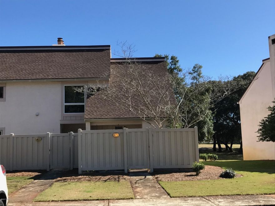 Bay Point Golf Villa over looking golf course.  This is fully furnished unit with very nice screened in veranda. Bay Point is a gated golf course and marina community.