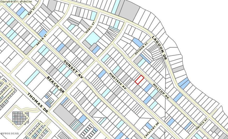 nice 50 x 115 Residential Lot off of Thomas Drive and close to So. Lagoon
