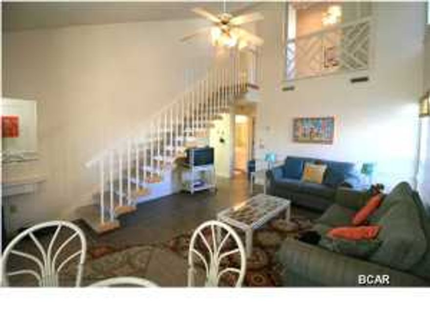 Charming condo located on the west end of Panama City Beach just steps from the beach and it's convenient to Pier Park shopping, Airport and most all beach activities. Very well maintained property with tons of room for family and friends. Enjoy the four community swimming pools, shuffle board, arcade and many other activities. A great place to use as your fulltime home, vacation residence or as a vacation rental property.