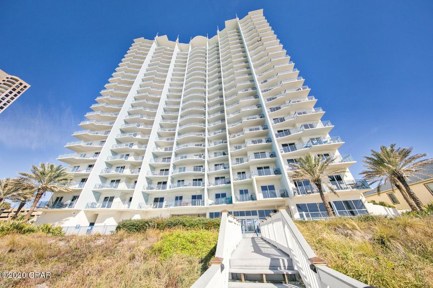 This unit was recently update to include new furnishings, paint, counter tops in kitchen, washer and dryer. Unit is beautifully furnished, has a bunkroom with custom built bunk bed. Sterling Breeze is located within walking distance to Pier Park and many restaurants. It's a smaller building so not the overflow on the beaches, gulf front gym, pool/whirlpool/and wine/snack bar for your convenience. Linens, towels, pillows, lock and thermostat belong to mgmt company and do not convey