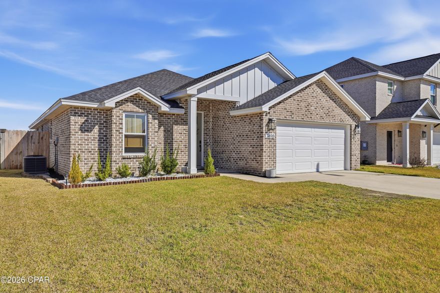 Welcome home to College Station, where quality construction meets thoughtful with this rare home and high-end upgrades. This beautifully enhanced brick Vanderbilt floor plan offers a spacious, open layout designed for both everyday living and effortless entertaining. Inside, you'll find vaulted ceilings, Luxury Vinyl flooring, and quartz countertops throughout, paired with custom solid wood cabinetry and upgraded trim that elevate every room. The kitchen shines with updated designer light fixtures, featuring wood cabinetry, quartz countertops, and a stylish tile backsplash—a true blend of function and flair. The primary suite is a standout, featuring a spa-inspired en suite with a soaking tub and a fully upgraded walk-in closet complete with custom drawers and shelving. Additional enhancements include upgraded doors, insulation, Low-E windows, and carefully selected lighting in the kitchen and dining areas. Step outside to enjoy a fully enclosed backyard with privacy fencing and gate, complemented by fresh landscaping, pavers, mulch, and decorative landscape rock—perfect for relaxing or entertaining. College Station offers underground utilities, lighted streets, and beautifully maintained surroundings, all enhanced by lush Zoysia grass and professional landscaping. High-end finishes. Thoughtful upgrades. A move-in-ready home. Let College Station be your next move.  Appliances will not convey.