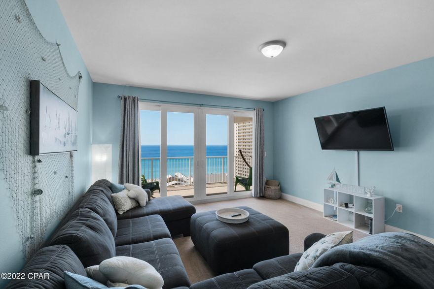 CURRENTLY UNDER CONTRACT, SELLER WILL CONSIDER BACKUP OFFERS ******Fabulous 2B/2Ba condo WITH BUNK ROOM at Laketown Wharf Resort****** The units with the best ocean views AND on the most desirable floors rarely come available and THIS IS ONE OF THEM!! Enjoy breathtaking views from the main living areas, the Master Bedroom, or the large balcony. This unit is being sold rental ready and sleeps 7. Laketown Wharf is at the heart of fun and excitement in Panama City Beach, just steps away from the sugar white beaches, shopping, dining, & entertainment. Amenities include convenient beach access, 5 pools, a kid's Funscape playground, Splash Bar & Grill, a gulfview fitness center, & covered garage parking. Laketown Wharf is within walking distance to many of our area attractions and also features restaurants and shops along the 52,000 sq. ft. lakefront boardwalk. Call today for more information or to schedule a tour!