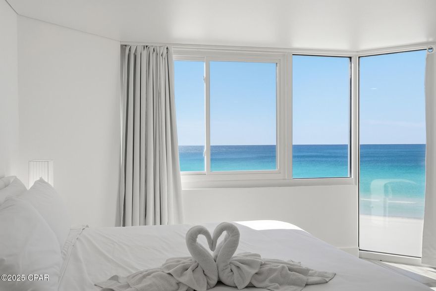 UNDER CONTRACT. SELLER ACCEPTING BACKUP OFFERS. Top of the Gulf Unit 815 | Fully Updated Top-Floor Gulf-Front Condo in Panama City Beach! Welcome to Unit 815 at Top of the Gulf—an updated, fully furnished top-floor condo offering one of the most desirable and direct Gulf-front views in the entire building. Located on the sugar-white sands of Panama City Beach, this Gulf-front studio places you just steps from the shoreline with panoramic, unobstructed views of the Gulf of Mexico through a floor-to-ceiling beachfront window.
This turnkey condo has been thoughtfully remodeled with a brand-new queen bed, all new furniture, a flatscreen TV, and a dining space for four. The kitchen and living areas have been refreshed with modern appliances, new countertops, a stylish backsplash, white brick wall accents, new flooring, and updated finishes throughout. The result is a clean, modern coastal retreat ready for immediate enjoyment or rental use.
Top of the Gulf is a well-maintained beachfront community that has recently completed major building upgrades, including new elevators, resurfaced floors, new exterior doors and windows, updated balcony railings, and complex-wide Wi-Fi. Amenities include a Gulf-front pool, kiddie pool, fitness center, owners lounge, game room, BBQ grills, picnic areas, beach showers, a poolside snack bar, and convenient onsite laundry. The building is pet-friendly for owners, offers low HOA dues that include water, cable, internet, and parking, and is fully compliant with Florida's new condominium regulations—no special assessments.
Located on Thomas Drive, this condo is within walking distance to Pineapple Willy's, Signal Hill Golf Course, beachfront dining, shopping, entertainment, and popular Panama City Beach attractions. While Unit 815 has not been used as a vacation rental in recent years, it is rental-ready and positioned to perform exceptionally well as an investment property.
This top-floor Gulf-front condo is ideal for buyers seeking a personal retreat, full-time coastal living, or an income-producing beachfront investment. With premium views, modern upgrades, and a strong location in one of the most desirable condo buildings on the beach, Unit 815 offers true turnkey Gulf-front living in Panama City Beach.