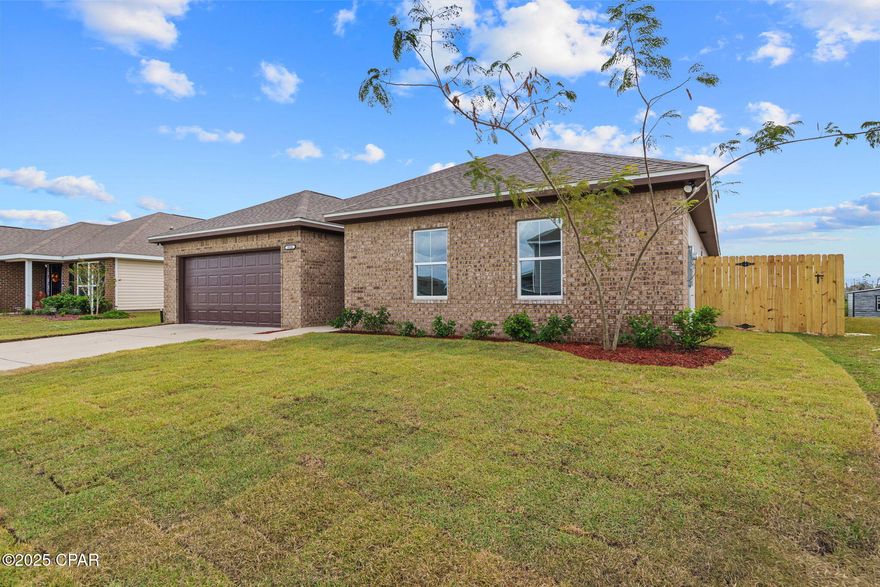 If you have been searching for a home that combines modern upgrades, quality craftsmanship, and an incredible outdoor space, this is the one!!! 
Welcome to Magnolia Hills, one of Panama City's most desirable communities offering the perfect combination of quality construction, modern comfort, and convenient location. Rebuilt from the ground up by a custom builder, this stunning residence mirrors the popular Denton floor plan but stands apart with upgraded finishes, high-end details, and an inviting backyard retreat complete with a brand-new in-ground pool.

From the moment you arrive, you will notice the timeless brick exterior, manicured landscaping, new sod, and welcoming curb appeal. Inside, the open and spacious layout creates a bright and airy feel, enhanced by large windows that fill the home with natural light. The main living area features durable luxury vinyl plank flooring that flows seamlessly throughout, offering both beauty and practicality. The kitchen is the heart of the home, designed with entertaining and functionality in mind. You will find sleek quartz countertops, stainless steel appliances, white shaker-style cabinetry, and an eat-in kitchen design that is great for entertaining. Whether you are preparing a quick breakfast or hosting a dinner with friends, this kitchen is sure to impress. The adjoining dining area overlooks the pool and fenced backyard, making it easy to transition from indoor meals to outdoor gatherings. The primary suite offers a peaceful retreat with a spacious layout and an en suite bath featuring dual quartz vanities, a soaking tub, and a separate shower. Three additional bedrooms provide plenty of flexibility for guests, a home office, or hobbies, all with comfortable dimensions and thoughtful design. Step outside to your very own backyard oasis. The in-ground pool features a beautiful waterfall accent and plenty of deck space for lounging in the sun or hosting weekend barbecues. The backyard is fully enclosed with a privacy fence, offering both seclusion and safety. The covered patio adds even more space for entertaining or relaxing outdoors. The sprinkler system is fed by a private well, keeping the lawn lush and green year-round without the added utility cost.

Additional highlights include a two-car garage, fresh interior paint, quartz finishes throughout, and a neutral palette that complements any style. Every detail has been carefully considered to ensure comfort, durability, and ease of living. Located within minutes of shopping, dining, and schools, this home also offers quick access to Highway 231 and Tyndall Air Force Base. Magnolia Hills is known for its welcoming atmosphere, well-kept surroundings, and easy proximity to Panama City's best amenities, all while being just a short drive from the world-famous beaches along the Emerald Coast. Schedule your private showing today and experience everything this beautiful Magnolia Hills property has to offer. If important, please verify all measurements.