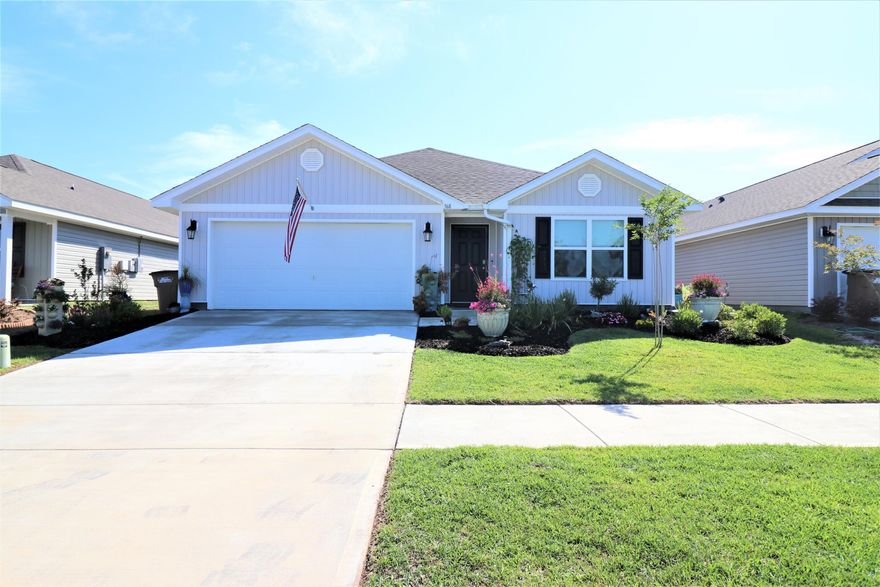 HOME IS CURRENTLY UNDER CONTRACT, WILL CONTINUE TO SHOW AND TAKE BACKUP OFFERS   Check out this Beautifully landscaped like new home! Built in 2020 this home offers so many upgrades and added amenities by the seller, you will be getting an AMAZING BUY if you are the lucky ones!  This is the Cali floorplan, seller has added the Kinetico Water System, $40,000.00 Solar Energy System, privacy fenced back yard, screened in back porch with additional covered area in backyard, gutters added in front entry and back of home and you are so close to the water you have water view and the fantastic breeze off the Bay!!  The community pool is just down the street as well as the play area, just an amazing location in this development! you will love it! So, call your favorite Realtor before it's gone! All information and measurements should be verified by buyer or buyer's agent if important.  Thank you for considering this lovely home!