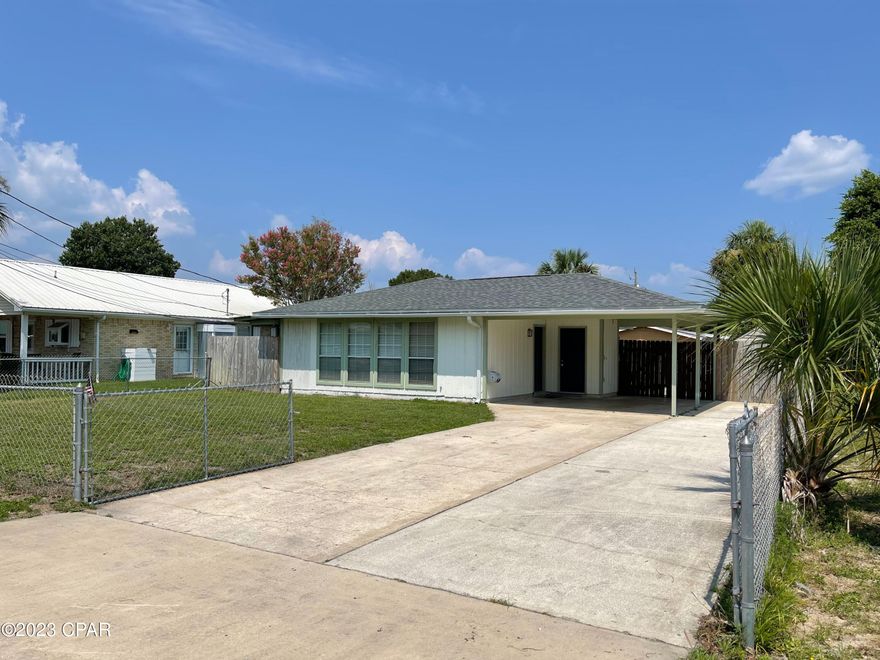 Great little beach house in Lullwater neighborhood - easy walk to the white sandy beaches or Pier Park on Panama City Beach.  This home has many upgrades including new carpet in bedrooms, updated kitchen and baths, large carport and fenced yard.  No Pets.   REQUIREMENTS TO RENT: Each applicant over 18 MUST apply online FIRST at https://fullsailrealty.managebuilding.com/Resident/rental-application/new, we will run a background check and call you to set up a showing appointment within 1 business day. Visit our website to confirm availability and see all qualifications. ONLY IF YOU DECIDE TO RENT after your showing, we will accept your application fees and complete final approvals prior to Lease signing. Call the office for questions. We look forward to being the BEST property management company you have ever worked with! Security Deposit on this property is optional thru Obligo.