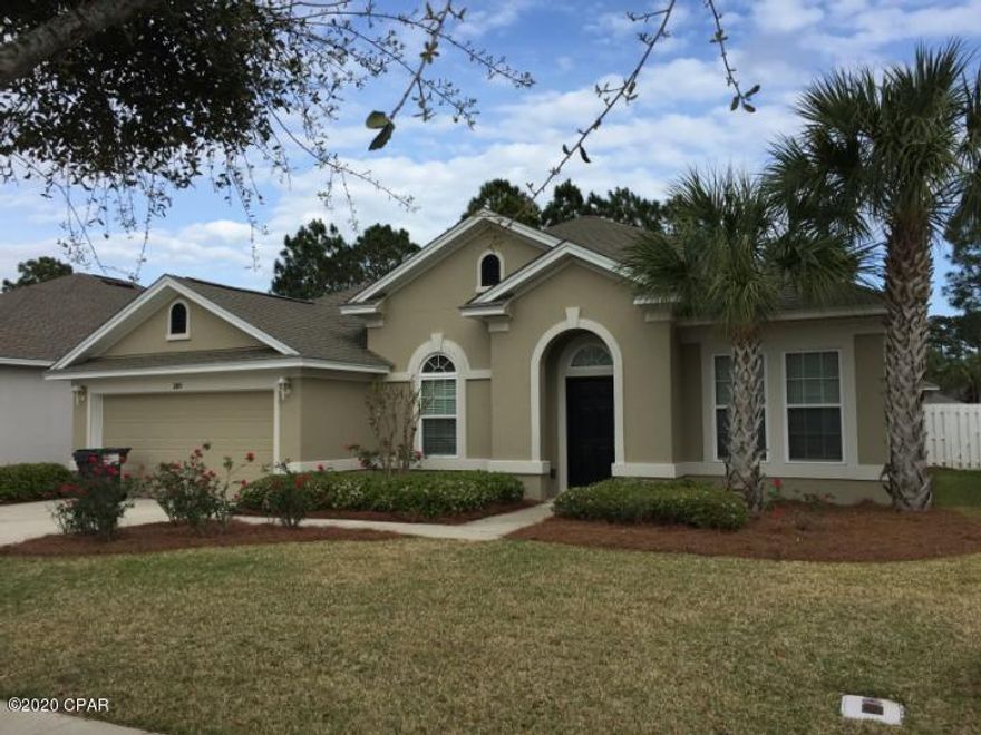Available early October, 2020. This home is in  desirable Palmetto Trace neighborhood and is just 1 block from the entrance & community pool. Walk into the 18 x 18 inch tiled foyer to an open formal dining room with 10 ft. ceilings adorned with crown molding. The dining room and study are also off the foyer. As you step through the massive arch into the great room enjoy the open view of the outdoors. The open kitchen has granite counter tops, stainless steel appliances and brushed stainless fixtures. The large master bedroom is elegant with crown molding and 10' ceilings. Enter through the arch into a small foyer to access the master bathroom with corner garden tub, separate walk-in shower and a closet ''to die for''. Small dog allowed with approval.



Contact Tricia Crisco at 850.399.011