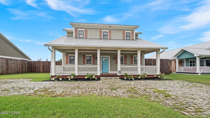 CURRENTLYUNDER CONTRACT -SELLER ACCEPTING BACK UP OFFERS .Location and style.  This outstanding  custom built craftsman home on a quiet street is super convenient to shopping, doctors, and easy access to the Beach.  Open floor plan, fireplace in the great room w/ access  to large screened back porch for entertaining. Granite countertops, breakfast bar, stainless appliances.  Large gas stove, double ovens. Tankless waterheater.  Master bedrm is downstairs, unique ship lap on vanity wall, large shower.  Walk in closet with a window.  Add't full bath downstairs. Upstairs are two large bedrooms with a jack and jill bath. Several custom homes built by same builder on this street. Nice area with no HOA.  Sizes, dimensions, etc are estimates, please verify if importan