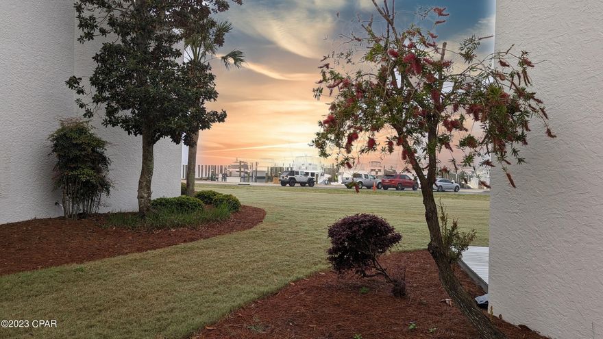 Location and timing is perfect for this opportunity as Bay County's finest boats return home to the NEW marina. Your chance to make this lovely condo your primary or secondary home is now!  This first floor condo has 1 bedroom and 1 bath with exceptional outdoor living space that showcases beautiful sunset and marina views!  Harbour Villas has completed storm repairs to include new roofs and fresh paint to exterior. Short term rentals allowed.GREAT NEW PRICE!