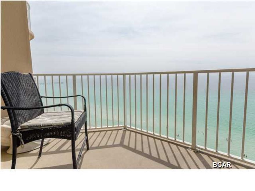 Great BUY!$22,932 in 2015 income.Enjoy one of the most amenitied resorts in all of Panama City Beach-TIDEWATER! Unit 1316 is one of the nicest furnished 1br/2ba gulffront condos at this mega-beach resort. Stunning 180 degree panoramic views of the sparkling green gulf waters and white sand beaches from sunup to sunrise. Nearer to the eastern end, unit 1316 offers 817sf of pure comfort. Unit sleeps 6 comfortably with a King bed in the Master suite, hall alcove with a set of bunks and a queen size sofabed in the living area. Pergo wood floors in the LR and MBR allow for a clean look and easy care maintenance. Tile in foyer, hall, baths and kitchen areas. Kitchen offers granite counters and a full array of white appliances. Custom draperies and cornices add to the nicely elegant tropical isla decor. Two full bathrooms for your convenience. Great rental investment property with 2015 rents at $22,932; 2014 at $19,497 and 2013 at $20,015 with on-site rental desk. Tidewater is a vacation rental dream with 2 outdoor pools, indoor pool, tiki bar, restaurant, steam/sauna, fitness room, full movie theater, convenience store, beach service, gift shop, covered garage parking and on site rental and assoc. mgt. Located just west of the nearby Pier Park Shopping Mall and all area dining and activities. 1316 Tidewater is a MUST SEE! 2015 taxes were $1938.92.