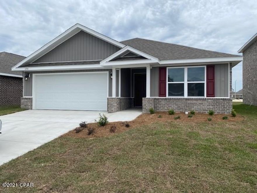 This Aria floorplan is a three-bedroom, two-bathroom home with a two-car garage. The homes first two bedrooms are towards the front of the house,

separated by a guest bathroom. A large open living space is joined by a gorgeous kitchen with Whirlpool stainless steel appliances. A private bedroom suite is off

the dining space. This includes a sizeable bedroom, walk-in closet and bath. The bathroom has a separate water closet, free-standing tub, shower and dual

vanity sinks. Standard features include laminate countertops, vinyl flooring and carpet in bedrooms. This home is being constructed with the Zip Sheathing
system, providing greater protection than a traditional housewrap from damages due to wind, rain, and extreme weather.

A standard Smart Home package includes a KwikSet keyless entry, Skybell doorbell, automated front porch lighting, an Echo
Dot device, and Quolsys touch panel which can be integrated to control your lighting, thermostat, front door and so much more.
A builder 10 year structural warranty is also included.

Pictures, photographs, floor plans, elevations, features, colors and sizes are approximate for illustration purposes only and will vary from the homes as built. Home and community information including pricing, included features, terms, availability and amenities are subject to change and prior sale at any time without notice or obligation. For Move-In/Completion Estimates: Ready dates are estimates only. Timing of completion of construction and buyer move-in are subject to contingencies contained in home purchase agreement and governing jurisdictions issuance of a certificate of occupancy, and may change due to forces majeures and other delays or disruptions outside the reasonable control of the Builder.