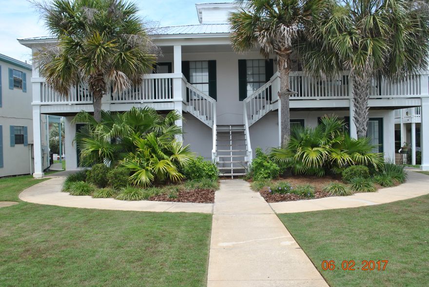 90 second walk to the beach!  Great condo that is rental ready that has been well maintained by current owner. On second floor with large balconies on front and back to enjoy that morning coffee and afternoon drink.  New metal roof in 2016.

A/C about 3 yrs old.  Ideal for a second home or get it on the rental program today.