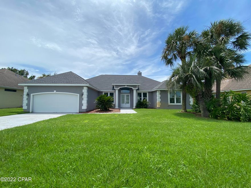 As close as you can get to a brand new home. Totally remodeled home in desirable Palm Bay with too many upgrades to list. This former Parade of Homes house has large open floor plan with 3 bedrooms, 2 full bathrooms and inground pool. The split bedroom floor plan offers raised ceilings throughout, grand entry with leaded glass doors, crown molding, LVP flooring, stone wood burning fireplace, lots of natural light and lots of storage. The right side of home offers oversized master suite that opens to the lanai with two large walk in closets and master bath with large walk in shower and stand alone tub. There are two additional flex rooms that could be used for formal living room, formal dining room, office, etc. Come see this executive home for yourself before its gone!