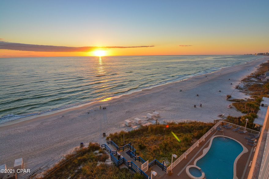 Some of the best views around and amazing rentals. Seychelles complex is very well kept and HOA fee includes electric! This fully furnished one bedroom unit offers upscale decorations and top of the line products for guests! Some of the complex features include: Gulf Front, two gulf side pools with water features, one pool heated seasonally, two hot tubs, fitness center, seasonal beach service offered outside complex, free wifi, game room, and kids programs during the spring and summer. Currently it is on a vacation rental and is producing amazing numbers with future bookings new owner will get with sale of purchase if they stay with current vacation rental company