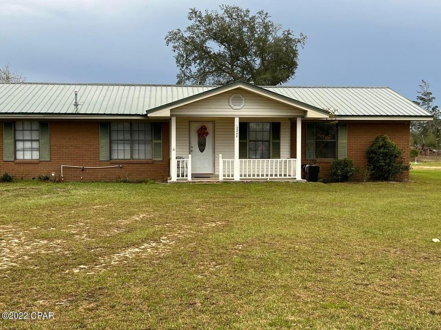 This great home is 4 br, 1.5 ba.  Large rooms, spacious living/dining room.  Situated on 1 acre of land with the possibility of purchase for 1.5 acres of land next to it.  Located on Turkey Creek in Bristol.  Home is clean and has been maintained nicely.  2 Car garage, roof is less than 10 years old, AC unit is 2017.  Seller is motivated to sell; located in rural Liberty County.