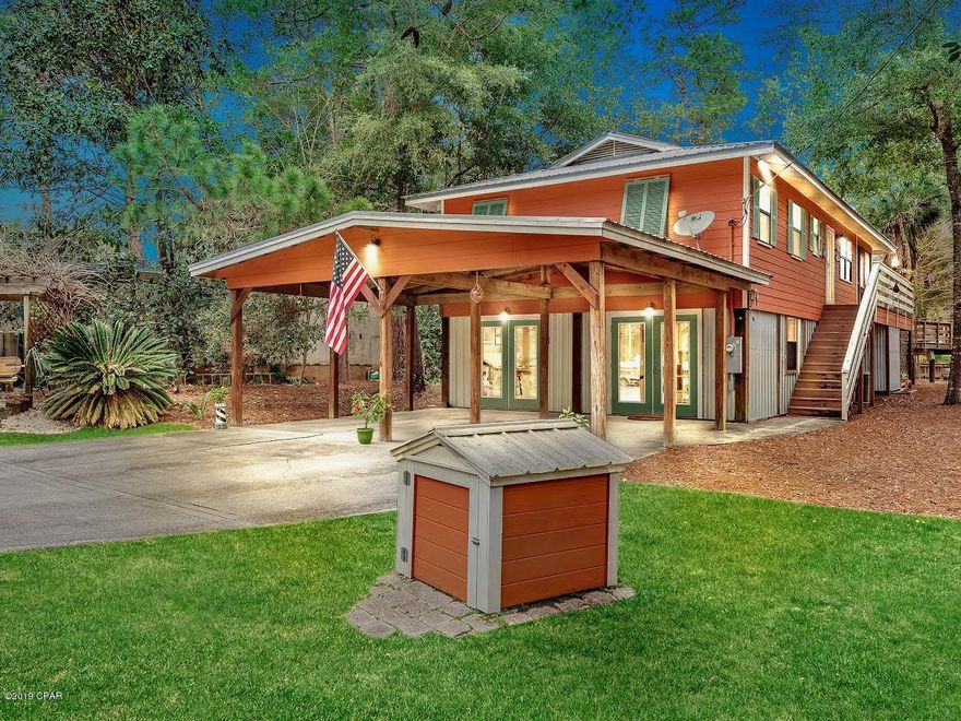 CURRENTLY UNDER CONTRACT, SELLER ACCEPTING BACKUP OFFERS- BOATERS and FISHERMEN this is a dream come true. This well kept home has 75 feet of canal front, boat hoist and two story dock as well as direct access to Choctawhatchee Bay. Privacy galore and yet only a short 10 minute drive to 30A and you will enjoying the sugar white sand of Grayton Beach. Point Washington is known for its nature and privacy and this property delivers it all. The first floor includes a workshop that could easily be used as an art studio or office. The first floor bonus room was used as a family room but could be used as an in-law apartment or as a 3rd bedroom.