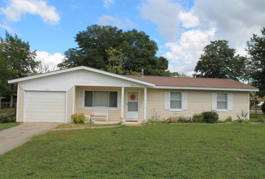 This cute home is well built and maintained. The master bedroom ensuite is where you can relax and refresh. You will be comforted by the fresh paint, laminate flooring, and a beautiful tiled shower. The other bedrooms also have laminate flooring and fresh paint. As a bonus, both washer and dryer will remain with the home which keeps more money in your pocket since you will not have to purchase a set once you move in. Most furniture is available and negotiable. The home sits on almost half an acre with a fenced back yard that has two double gates. Conveniently pull your boat or RV into the backyard and easily exit when you are ready to camp and fish. The large outbuilding can be finished into a detached garage/workshop.