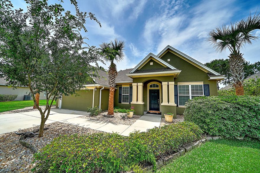 Remarkable home in Pristine condition 4 Bedroom 4 Bath home with 10' Ceilings located in Palmetto Trace on a beautifully maintained lot.New Exterior Paint, New hardwood flooring, New Hot water heater, New A/C, New Appliances and Home was pre-inspected before coming to market. Copy of inspection available upon request. The home boasts 4 bedrooms, 4 Bathrooms, Expansive open dining, living and kitchen leading you to the backyard oasis. Come see for yourself how far you can feel from town yet be right in the middle of the action at the same time. Backyard comes completed with a fire-pit,outdoor shower, cozy seating area and hotub. All Tv's convey as well. You won't want to miss this beautiful well cared for home. Call your realtor today for your private showing!