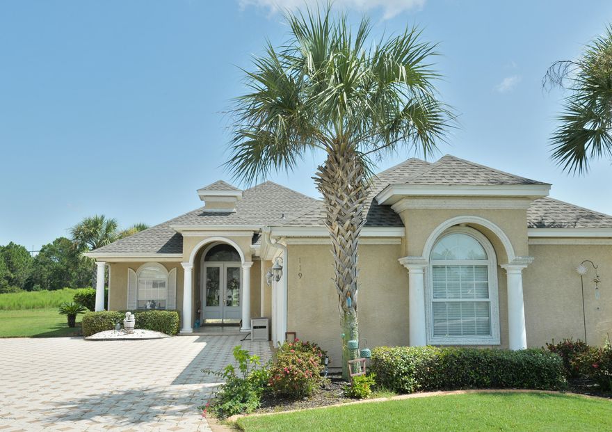 Come see this exceptionally maintained home located in the gated community of Tierra Verde!!! One of the best locations in the area with easy access to everything you could need, from shopping, restaurants and especially the beautiful white sand beach. This contemporary 3BR / 2.5BA with bonus room is located in the cul-da-sac of this small gated community consisting of only 24 homes. Beautifully designed home includes a spacious open living area with crown molding and trey ceilings. A bright and airy sitting room with charming gas fireplace and large French doors that lead you out to the private inground solar heated swimming pool with attached hot tub. Back inside once again you will enjoy a large open dining and kitchen area that provides plenty of room for entertaining family & friends. The grand master bedroom is situated at the back of the house which provides easy access to the pool via more French doors. High trey ceiling and attached master bathroom with walk-in closed, double vanities, separate shower and jacuzzi tub. There are two more nice sized bedrooms located down the hall off the kitchen, which are connected by a Jack and Jill full bathroom. In addition, this property has an oversized two car garage with extra door access for a Golf Cart.
New roof installed in 2019 along with brand new screened pool enclosure. Newer HVAC and Hot Water heater as well. This home is impeccably maintained and worth the time to take a closer look. Don't miss your chance to own this charming home. All dimension are approximate and should be verified by Buyer if important.